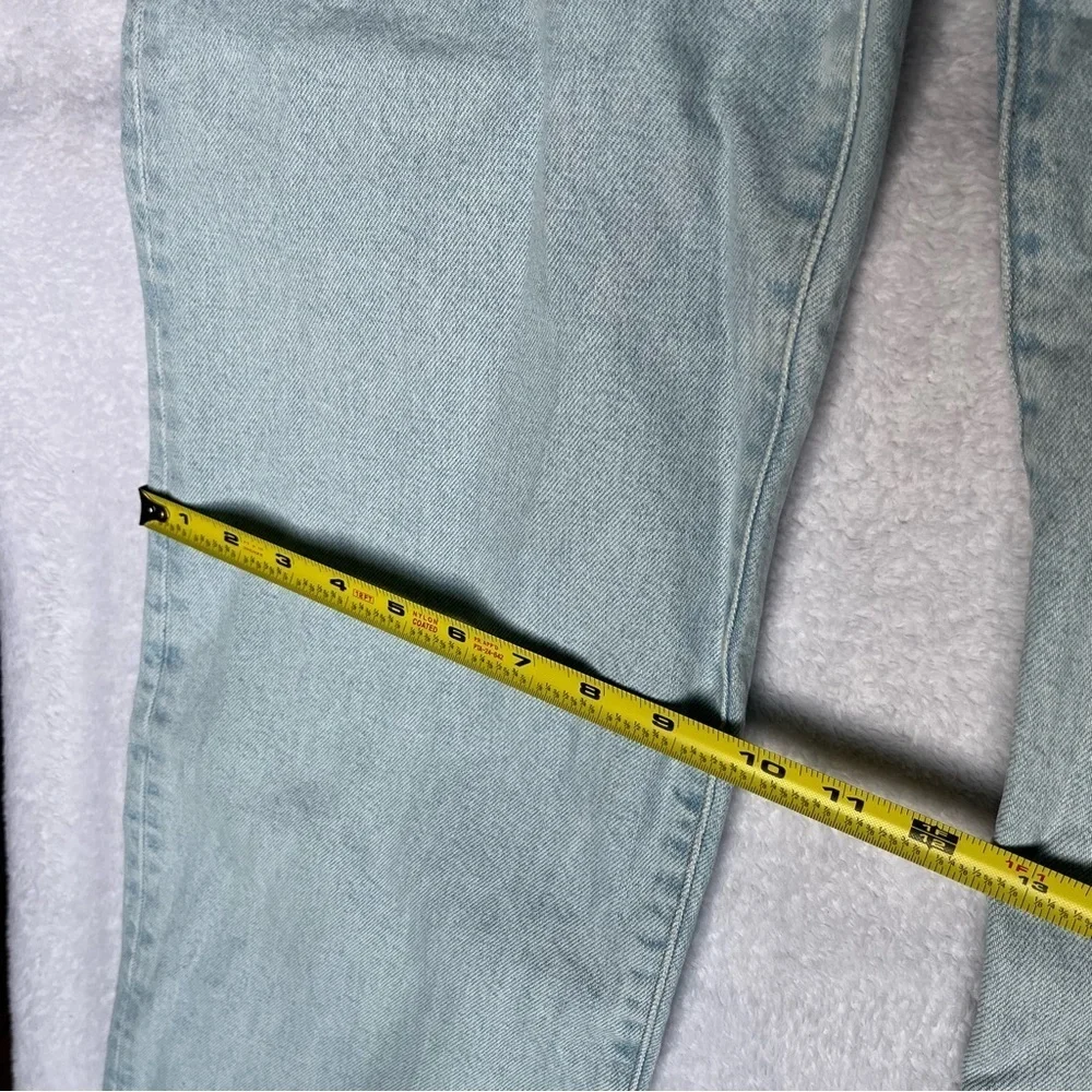 J. Crew Women Sz 30 Jeans Full length Slim Wide Leg Light Blue Wash EUC #BZ751